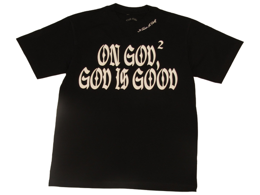 Black "On God" tee